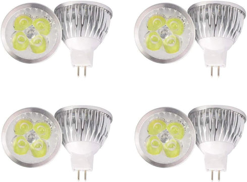 4W LED MR16 Bulbs 12V 4W LED Spotlight Bulb for Landscape Track Light, MR16 GU5.3 Base,12 Volt,4W(35W Equivalent Halogen Replacement),Cool White 6000K,8 Pack by K JINGKELAI