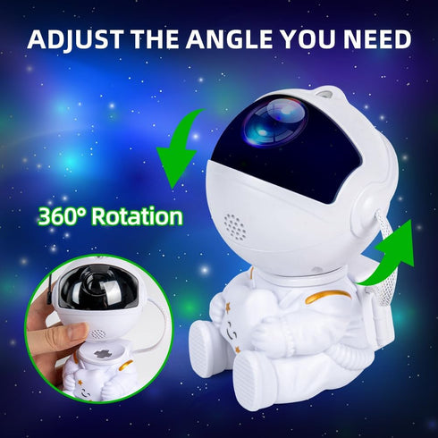 Astronaut Galaxy Projector Star Projector Night Light, Space Buddy Projector with Remote Control