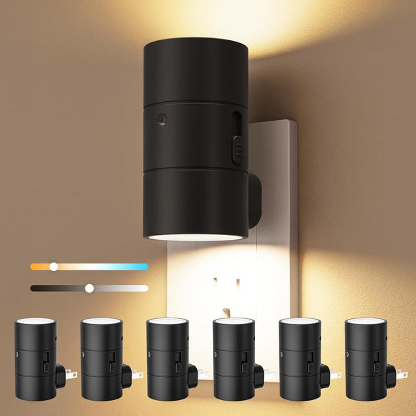 VOLISUN Night Lights Plug into Wall, Dimmable LED Nightlight with Dusk to