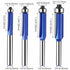4PCS Set 1/4 Inch Wolfride Flush Trim Router Bit Shank Top Bearing Flush Trim Router Bit