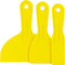 SteadMax 3 Pack Plastic Putty Knife Set - Flexible Paint Scraper, Spackle