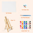 Set 8 11.8In 16 8X10In Acrylic Paint with PCS Easel & PCS Canvas, Painting Canvas Panel with Easel, Art Canvas Painting