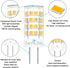 TAIYALOO G4 LED Bulbs 5W T3, 12V AC/DC JC Bi-Pin Base Halogen Replacement for Outdoor Landscape Lighting, Warm White