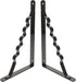 LIFKOME 2pcs Wall Mounted Iron Shelf Brackets Black Triangular Floating Shelf Supports Heavy