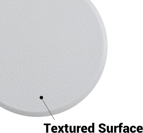 Wall Protector Round, 3 1/4 in, 10 Pack Doorknob Shield Guard with Self Adhesive Sticker, HOME MASTER HARDWARE