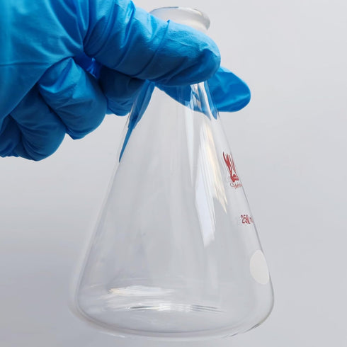 250ml 19/22 Erlenmeyer Flask with Standard Taper Outer Joint, Borosilicate Glass, Chemistry Lab Glassware