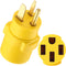 EV Charger Adapter, Compatible with NEMA 6-50P to 14-50R 50 Amp 3 Prong Welder Plug to 4 Prong EV Charging Connector