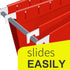 HERKKA Extra Capacity Hanging File Folders, 60 Pack, Reinforced Letter Size, 2 Inch Expansion for Bulky Files, 12