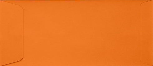 LUXPaper #10 Policy Business Envelopes | Peel & Press | 4 1/8" x 9 1/2" | Mandarin Orange | 80lb. Text | 50 Qty