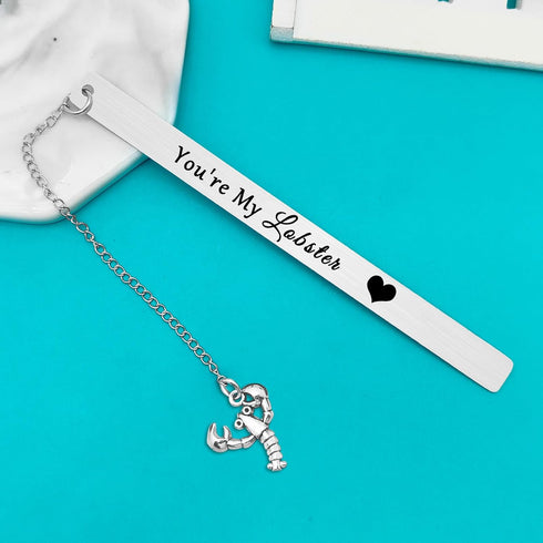 You're My Lobster Bookmark Gift for Boyfriend Girlfriend Husband Wife Best Friend Christmas Birthday Gifts Anniversary