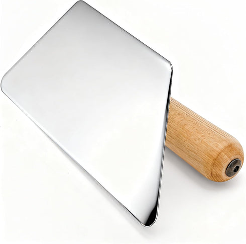 3 Pack Set, 1 mm Venetian Plaster Trowel Stainless Steel Finishing Trowel, Art Paint Plastering Tool with Wooden