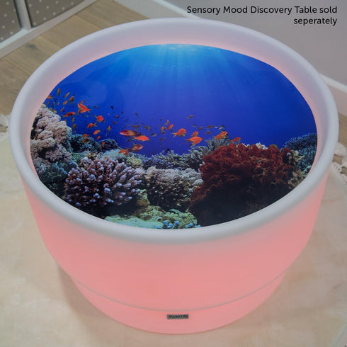 TickiT Under the Sea Discovery Play Mat - Semi-Translucent, Underwater Landscape - For All Ages - Light Table Accessory