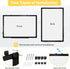 Double-Sided Magnetic Whiteboard, 24" x 18" Dry Erase Board with Black Aluminum Frame for Home, School, Office