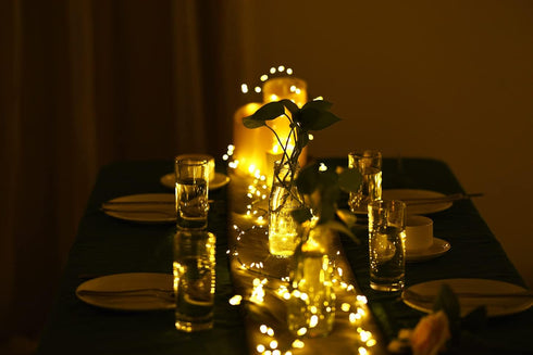 6feet 120 Dailyart LED Starry Lights, Battery Operated Waterproof Dark Green Copper Wire Fairy Light String Light