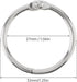 Smgda 30 Pack 1 Inch, Loose Leaf Binder Rings Office Metal Book Rings, for Index Cards, Rings for Flash Cards, Index