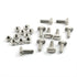 10pcs M6 x 20mm Hammer Head Bolt T Screw & 10pcs M6 Hexagon Flange Nut Set, Carbon Steel Nickel Plated