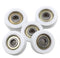 5PCS Nylon Round Plastic Pulley U Groove Track Roller Bearing Pulleys, 8x30x10mm
