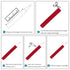 Accering Fishscale Pattern Heat Shrink Wrap Tubing for Fishing Rod Grip and Kitchen Supplies (f25mm, L3.3ft)