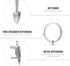 Garneck 5PCS Mini Tool Keychain, Wrench Pendant Keychain, Tool Modeling Keychains, Metal