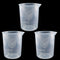 250ml-300ml Plastic Graduated Beaker (3 Pack), Transparent PP Measuring Cup Mixing Cup for Kitchen Lab
