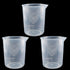 250ml-300ml Plastic Graduated Beaker (3 Pack), Transparent PP Measuring Cup Mixing Cup for Kitchen Lab