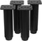 Luxshiny 4pcs Adjustable Height Metal Furniture Legs Sofa Couch Bed Frame Leveler