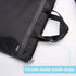 M&G Zipper Pouch with Handle, Large Pocket File Bag for Office Document Storage (Black, 12x15 in)