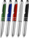 Stylus Pens for Touchscreen Devices, Tablets, iPads, iPhones, Multi-Function Capacitive Pen with LED Flashlight,