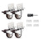 YAJIYO Silent 1.5'' Swivel Plate TPE Caster Wheels - Pack of 4, Low