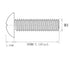 Metric M4x30 mm Knobs Screws - 50pcs 304 Stainless Steel Phillips Machine Screws