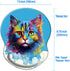 Wrist Support Mouse Pad Non-Slip Rubber Base, Wrist Rest Mousepad 8.75in X7.5in for Home Office Computer Laptop