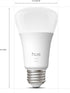 A19 Bulb, 2700K, E26 10.5W, 1100 Dimmable, 1 Pack Philips Hue Smart LED Warm White Light Base, Lumens, Works