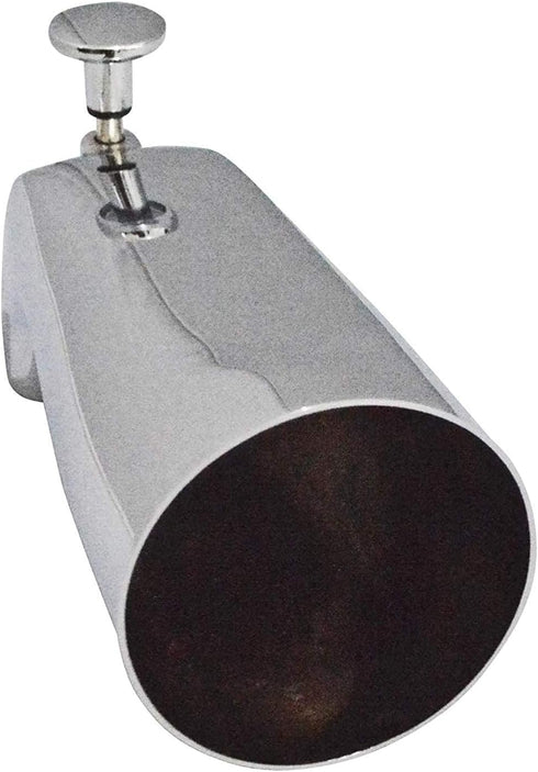 Tub Spout with Front Diverter - 1/2 inch IPS Female Thread, Polished Chrome Finish, 5-1/4 inch Length