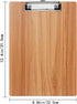HUAJIE 10 Pack Clipboards, Wooden Clipboards Hardboard with Low Profile Clip, Standard A4 Letter Size Wood Clip Boards