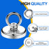DIYMAG Magnetic Hooks - 100 lbs Heavy Duty Neodymium Magnet Hooks with Countersunk Hole, Pack of 6