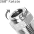 Push to Connect Fitting - 304 Stainless Steel Male Straight 1/2" Tube OD x 1/2" NPT Thread Pneumatic Fitting (Pack of 5)