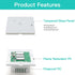 BSEED Smart Water Heater Switch, WiFi Touch Switch with Smart Life APP Control, 20A, White, Compatible with Alexa