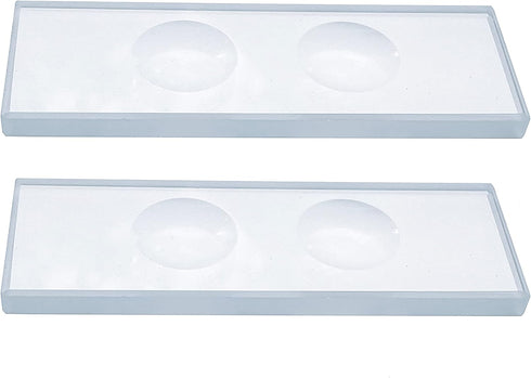 MUHWA Microscope Slide Double Concave, 5mm Thick (2)
