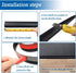 Floor Transition Strip, Self Adhesive PVC Edging Trim for Carpet & Flooring, 3.3Ft, Black