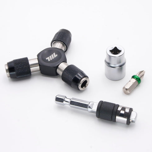 711L Hex Bit and Square Drive Socket 2 in 1 Extension, Swap Sockets for Screwdriver Bits with a Flick - 2PCS