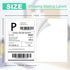Shipping Labels 8.5" x 5.5", 50 Counts, Adhesive Labels Compatible with Laser & Inkjet Printers, 2 White Labels Per