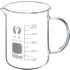 PATIKIL 500ml Glass Beaker with Handle, 3.3 Borosilicate Glass Graduated Measuring Cups with Spout