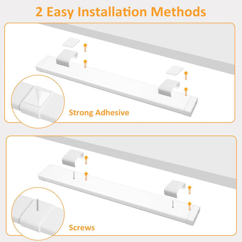 14 Inch 110V 120V Counter, maylit Under Cabinet Lighting Plug in, Linkable Ultra Bright LED Light Bar, Renter Friendly