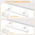 14 Inch 110V 120V Counter, maylit Under Cabinet Lighting Plug in, Linkable Ultra Bright LED Light Bar, Renter Friendly