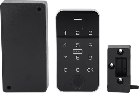 Touch Keypad Cabinet Lock, Fingerprint Password Code Cabinet Closure for Cupboards, Bedside