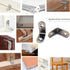 ZHome 303016MM 6Sets Metal L Shape Corner Brace Wall Shelves Hanging Bracket Joint Right Angle Bracket Fastener