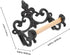 2pcs FOMIYES Vintage Rustic Cast Iron Toilet Paper Holder Wall Mounted Bathroom Paper Towel Rack Farmhouse Style Tissue