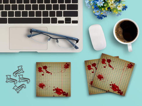 Butler in the Home 12 Pack Sticky Notes 3"x3" Blood Drops Horror Scary Memo Note Pads, 50 Sheets