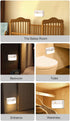 ACAGALA Human Body Induction Lamp Motion Sensor Wall Light Intelligent Motion Sensor Cabinet Light Bedside Night Light