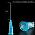 50 Pack - 2.5ml 23Ga Plastic Dispensing Syringe Tool, Industrial and Scientific Lab Consumables for Measuring